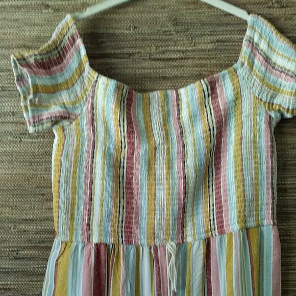 ✨ Xhilaration Women;s Striped Romper XXL | Stretchy Top, Wide Leg - Picture 2 of 13